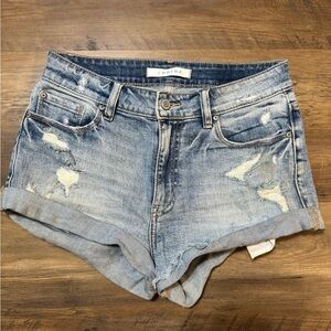 Eunina Distressed Jean Shorts